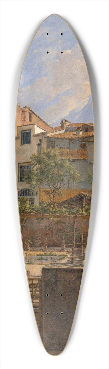 Friedrich Mosbrugger  - Italienische Hinterhuser 39.3 inch art pintail longboard deck
