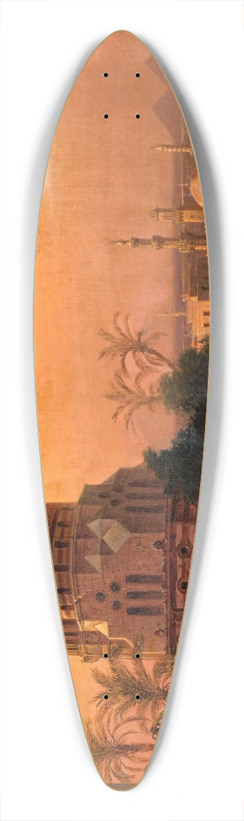 Friedrich Perlberg - A Gathering, Cairo 39.3 inch art pintail longboard deck