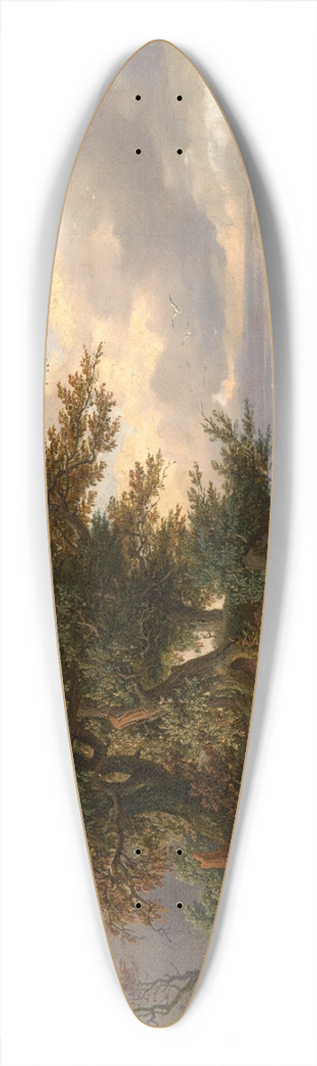 Friedrich Preller the Elder - Landschaft mit Eichen am Meer 39.3 inch art pintail longboard deck