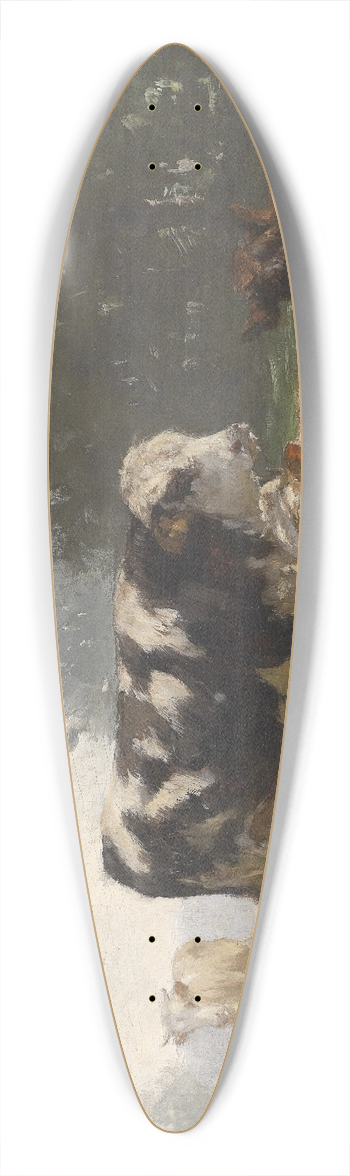 Friedrich Voltz - Rastende Khe auf der Weide 39.3 inch art pintail longboard deck