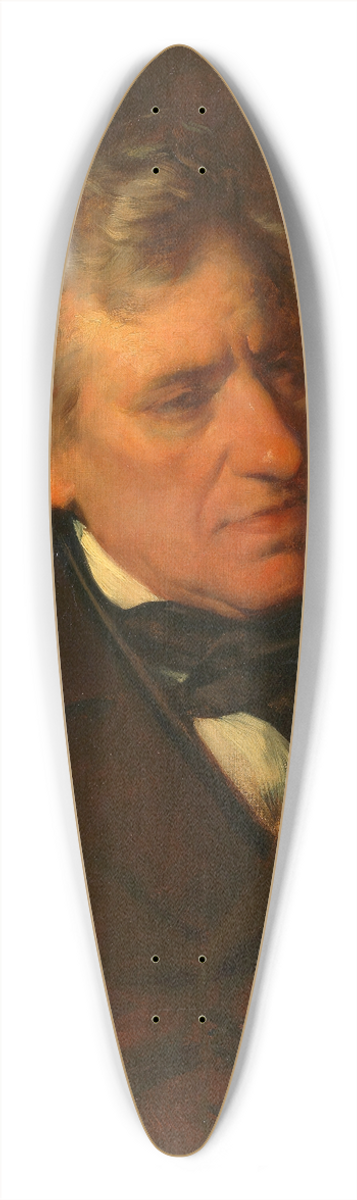 Friedrich von Amerling - Franz Grillparzer 39.3 inch art pintail longboard deck