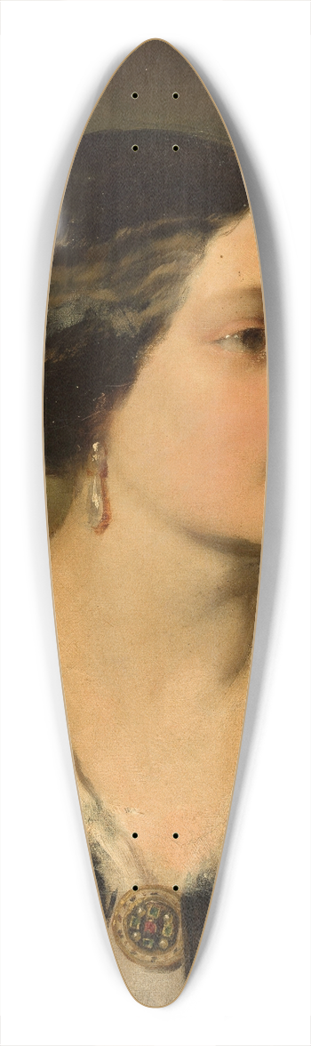 Friedrich von Amerling - Portrait of Katarzyna Potocka ne Branicka (18251907) 39.3 inch art pintail longboard deck