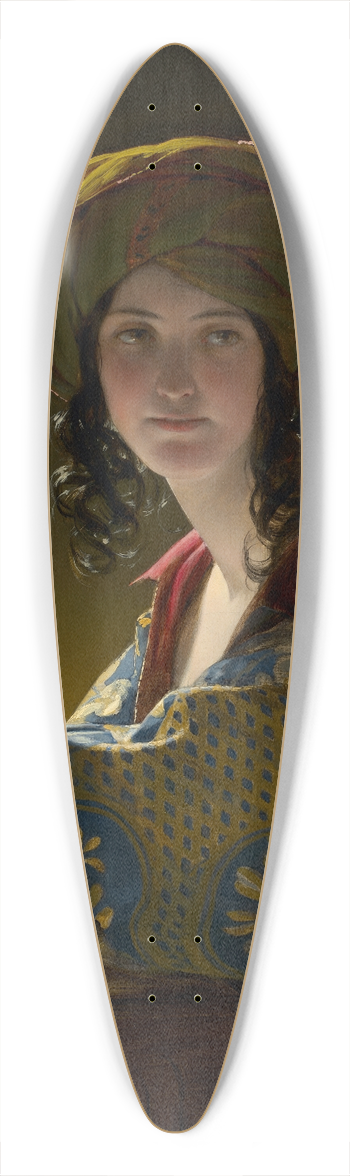 Friedrich von Amerling - The Young Eastern Woman 39.3 inch art pintail longboard deck