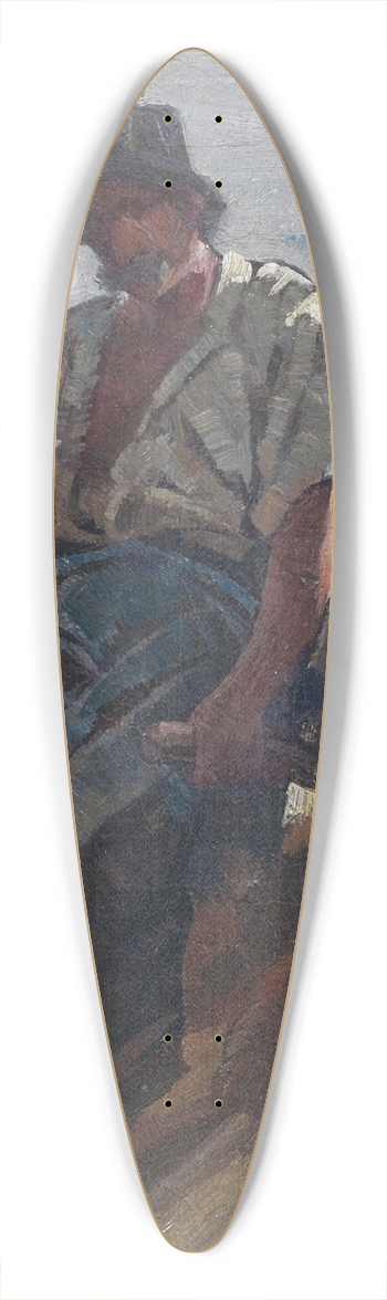 Friedrich von Keller - Steinbrecher mit Schubkarre 39.3 inch art pintail longboard deck