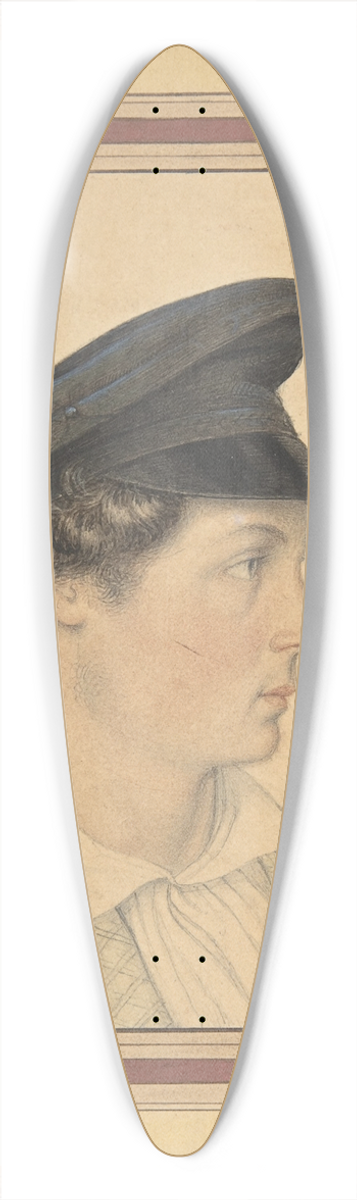 Friedrich von Olivier - Portrait of Julius Olivier, the Artists Son 39.3 inch art pintail longboard deck