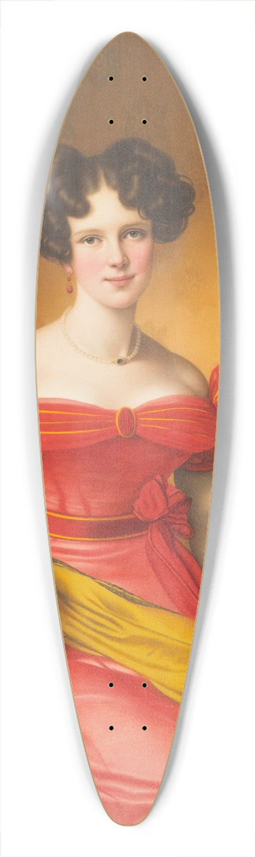 Friedrich Wilhelm Herdt - PORTRAIT OF GABRIELE VON BLOW 39.3 inch art pintail longboard deck