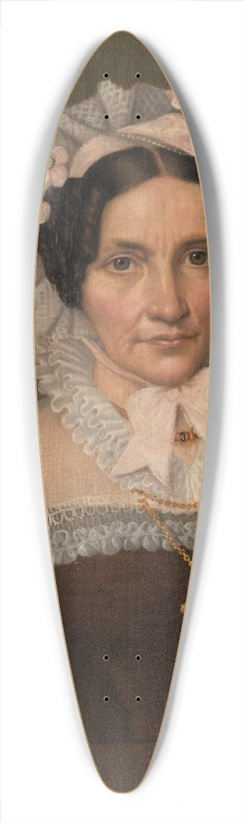 Friedrich Wilhelm Maul - Portrait of a lady with mobcap 39.3 inch art pintail longboard deck