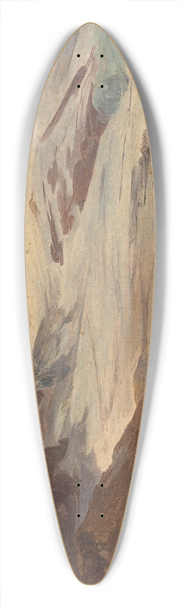 Friedrich Zeller - A Glacier in the Salzburg Region 39.3 inch art pintail longboard deck