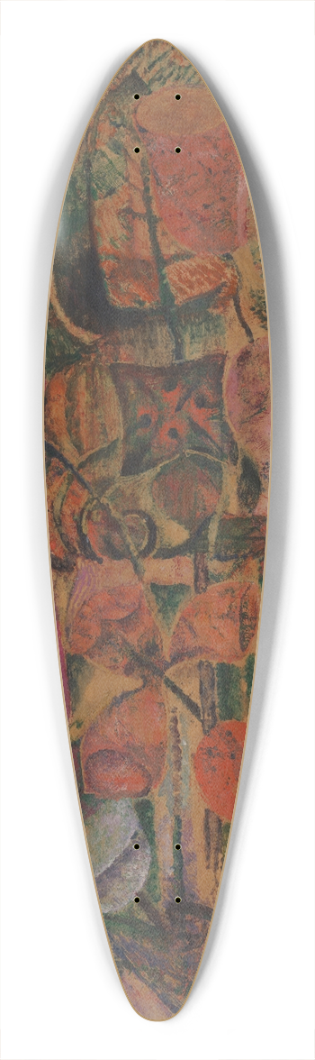 Frits van den Berghe - Bloemen 39.3 inch art pintail longboard deck
