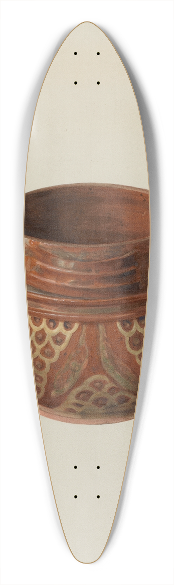 Fritz Boehmer - Pa. German Bowl 39.3 inch art pintail longboard deck