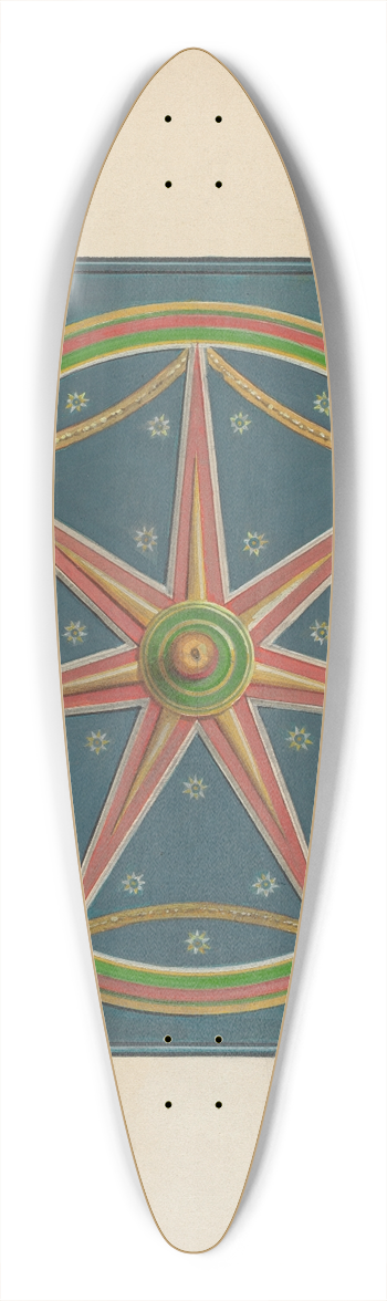 Fritz Boehmer - Zoar Ceiling Ornament 39.3 inch art pintail longboard deck