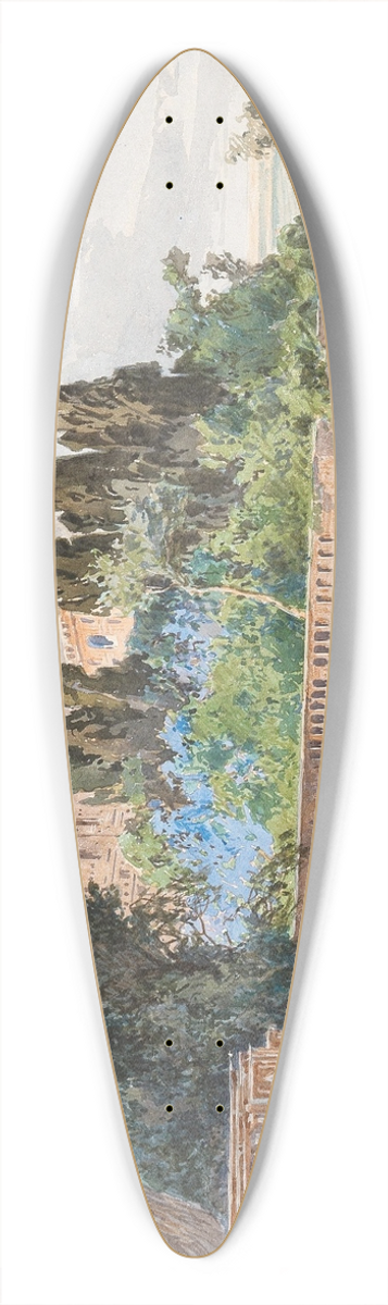 Fritz Lach - Tivoli, Rom 39.3 inch art pintail longboard deck