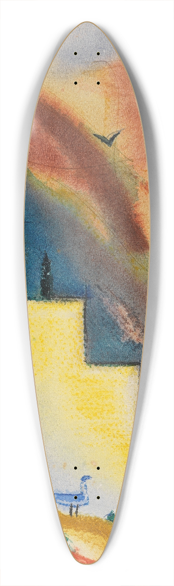 Fritz Stuckenberg - Landschaft 39.3 inch art pintail longboard deck
