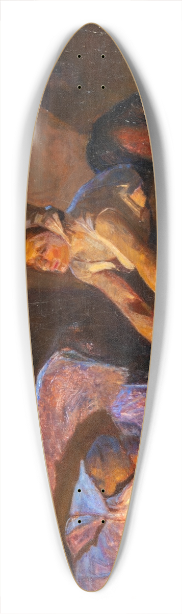 Fritz Syberg - Morning 39.3 inch art pintail longboard deck