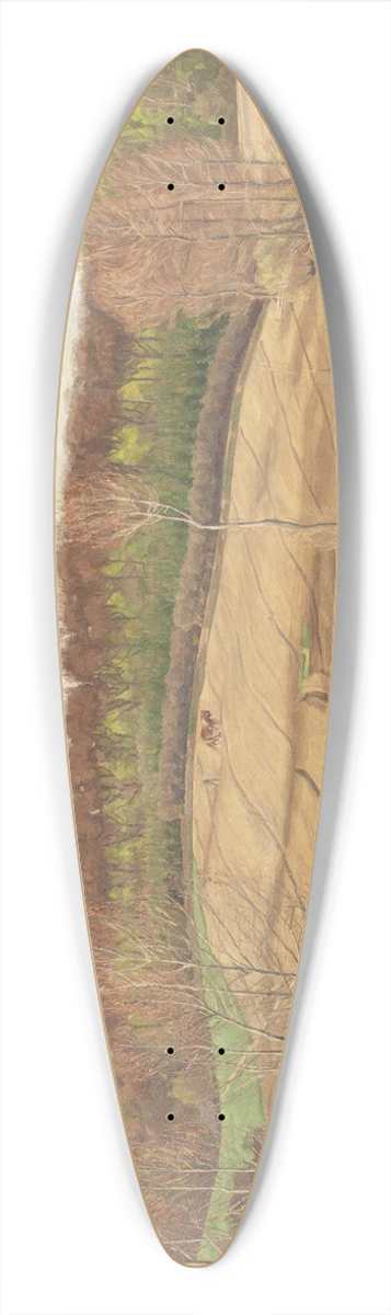 Fritz Syberg - Ved forrstid 39.3 inch art pintail longboard deck