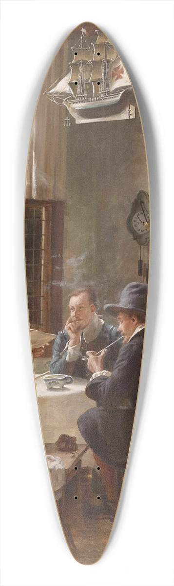 Fritz Wagner - Herrenrunde 39.3 inch art pintail longboard deck