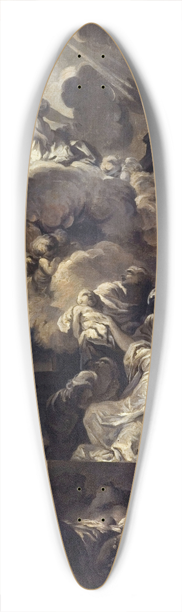 Gabriel-Franois Doyen - Le Miracle des Ardents 39.3 inch art pintail longboard deck