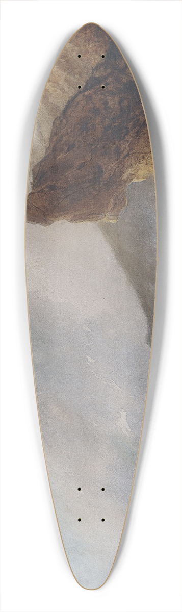 Gabriel Hippolyte Lebas - A Rocky Seacoast in a Storm 39.3 inch art pintail longboard deck