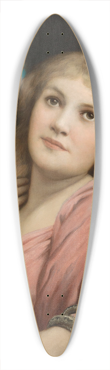 Gabriel von Max - Temptation 39.3 inch art pintail longboard deck