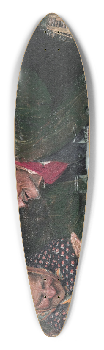 Gaetano Bellei - The Joker 39.3 inch art pintail longboard deck