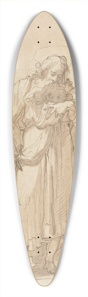 Gaetano Gandolfi - A Martyr Saint Reading 39.3 inch art pintail longboard deck