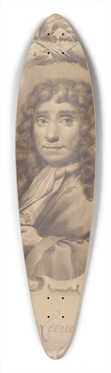 Gaetano Gandolfi - The Dutch Microscopist Anton van Leeuwenhoek 39.3 inch art pintail longboard deck