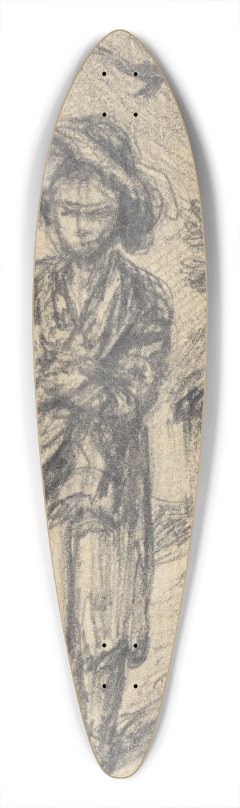 Gainsborough Dupont - Boy Standing by a Cottage 39.3 inch art pintail longboard deck
