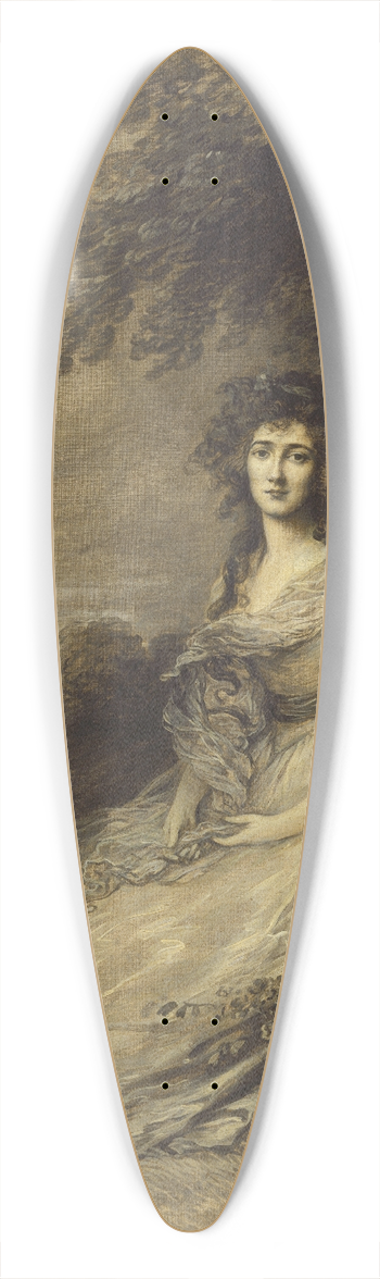 Gainsborough Dupont - Mrs. Richard Brinsley Sheridan 39.3 inch art pintail longboard deck