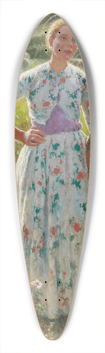 Gari Melchers - Joan Of Arc 39.3 inch art pintail longboard deck