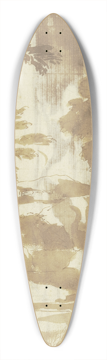 Gaspard Dughet - Waldpartie 39.3 inch art pintail longboard deck