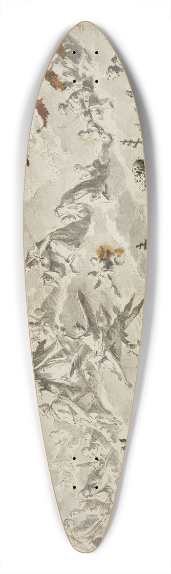 Gaspare Diziani - Apotheose der heiligen Dominikaner 39.3 inch art pintail longboard deck