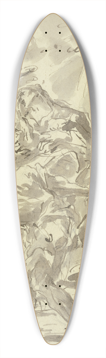 Gaspare Diziani - Flight to Egypt 39.3 inch art pintail longboard deck