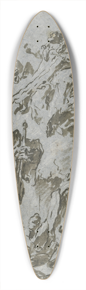 Gaspare Diziani - Himmelfahrt Mariens mit zwei Heiligen 39.3 inch art pintail longboard deck