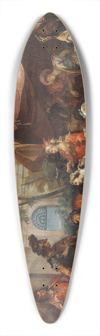 Gaspare Diziani - The Family of Darius Pleading to Alexander 39.3 inch art pintail longboard deck