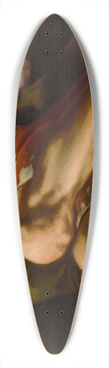 Gaspare Traversi - An Old Beggar, Lying Down, His Hand Reaching Out 39.3 inch art pintail longboard deck