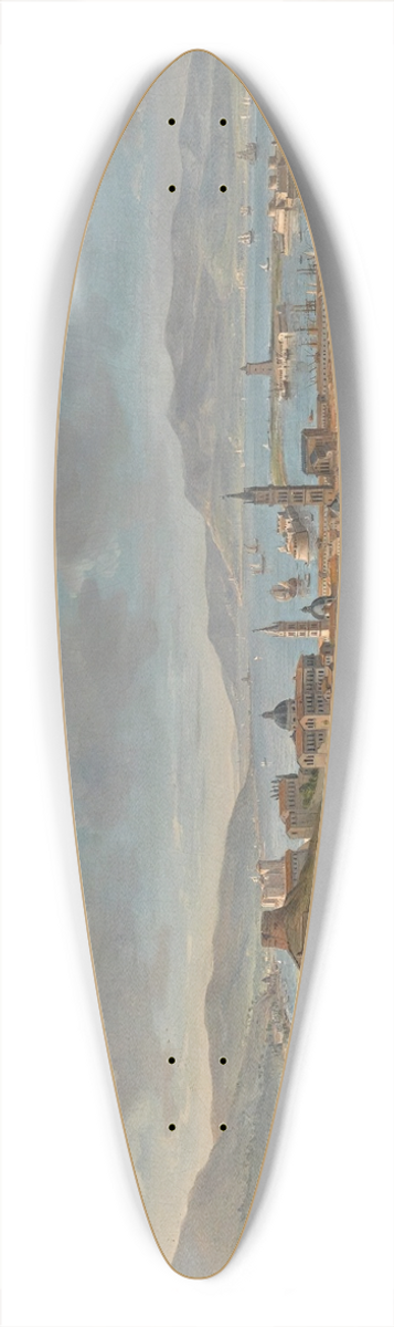 Gaspar Van Wittel - Messina, A Panoramic View Of The City Towards The Sea From The Colle Del Tirone 39.3 inch art pintail longboard deck