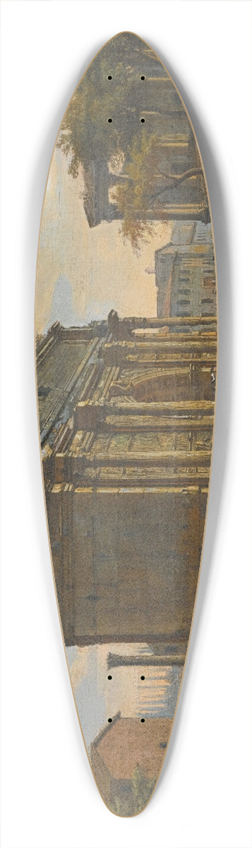Gaspar Van Wittel - View Of The Campo Vaccino With The Arch Of Septimius Severus 39.3 inch art pintail longboard deck