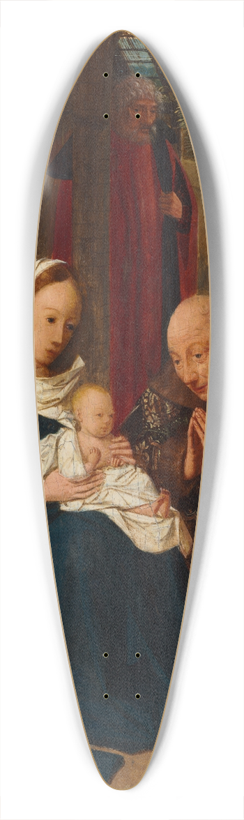 Geertgen tot Sint Jans - The Adoration of the Magi 39.3 inch art pintail longboard deck