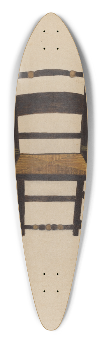 Genevieve Sherlock - Hitchcock Chair 39.3 inch art pintail longboard deck