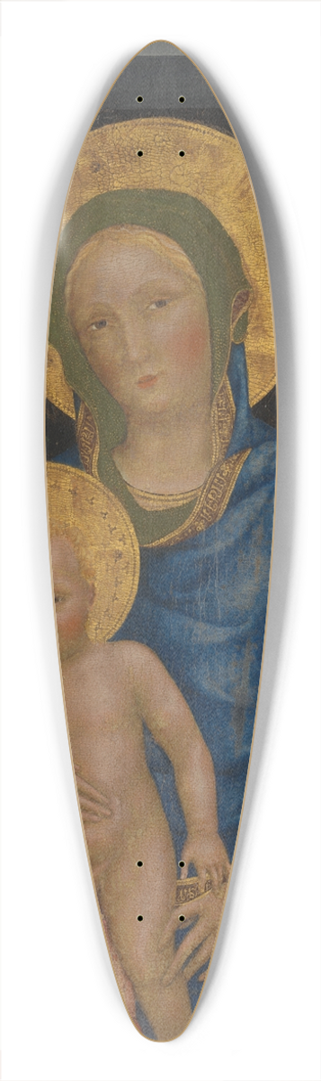 Gentile da Fabriano - Virgin andChild 39.3 inch art pintail longboard deck