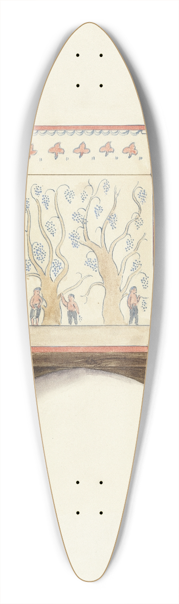 Geoffrey Holt - Restoration Drawing  Wall Decoration Over Doorway in Mission House 39.3 inch art pintail longboard deck