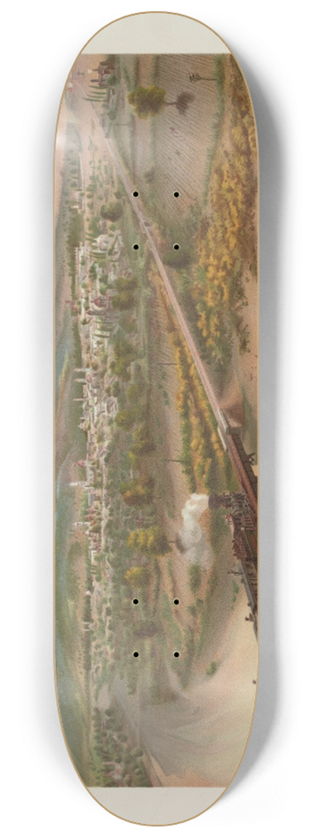 Casimiro Castro - Huamantla; (Tomado desde el Puente de Sn. Lucas), plate 22 8.25 inch art skate deck