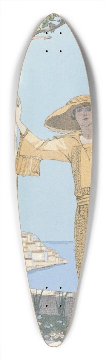George Barbier - Amalfi. Robe, de Worth 39.3 inch art pintail longboard deck