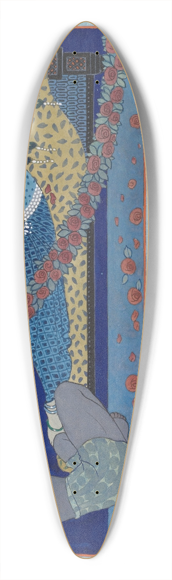 George Barbier - Cleopatra 39.3 inch art pintail longboard deck