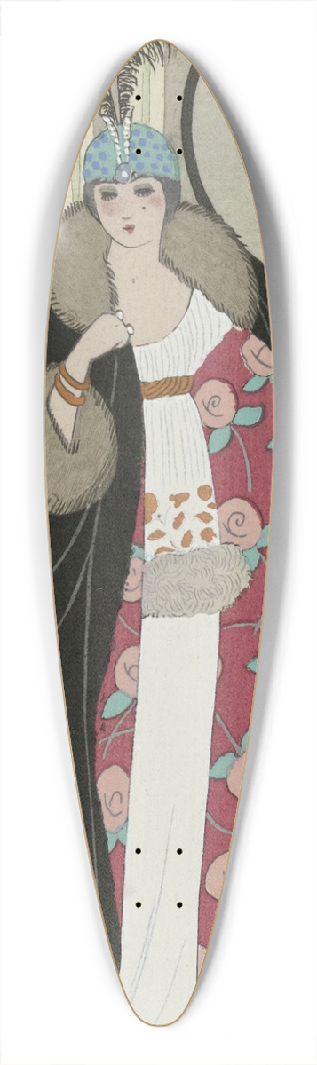 George Barbier - Journal des Dames et des Modes; the Fashion Illustrators 39.3 inch art pintail longboard deck