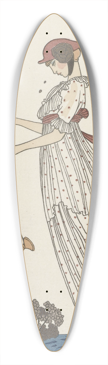 George Barbier - Robe de linon imprim 39.3 inch art pintail longboard deck