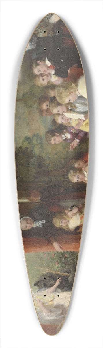 George Bernard O'Neill - The Rehearsal 39.3 inch art pintail longboard deck