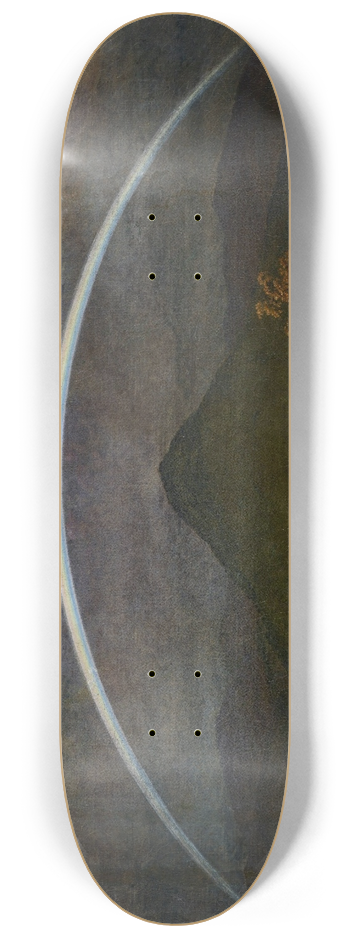 Caspar David Friedrich - Mountain Landscape with Rainbow 8.25 inch art skate deck