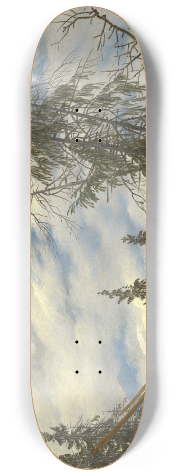 Caspar David Friedrich - Mountain Peak with Drifting Clouds 8.25 inch art skate deck
