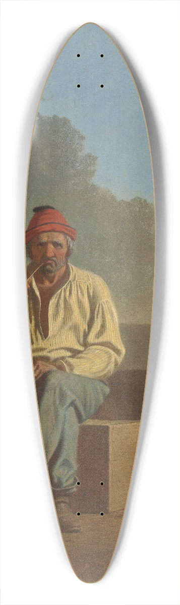 George Caleb Bingham - Mississippi Boatman 39.3 inch art pintail longboard deck